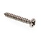 Prime-Line Sheet Metal Screw, Self-Tap, Oval Head, Phillip Drive No. 6 X 1in 18-8 Stainless Steel 25PK 9022740 - alternate 1